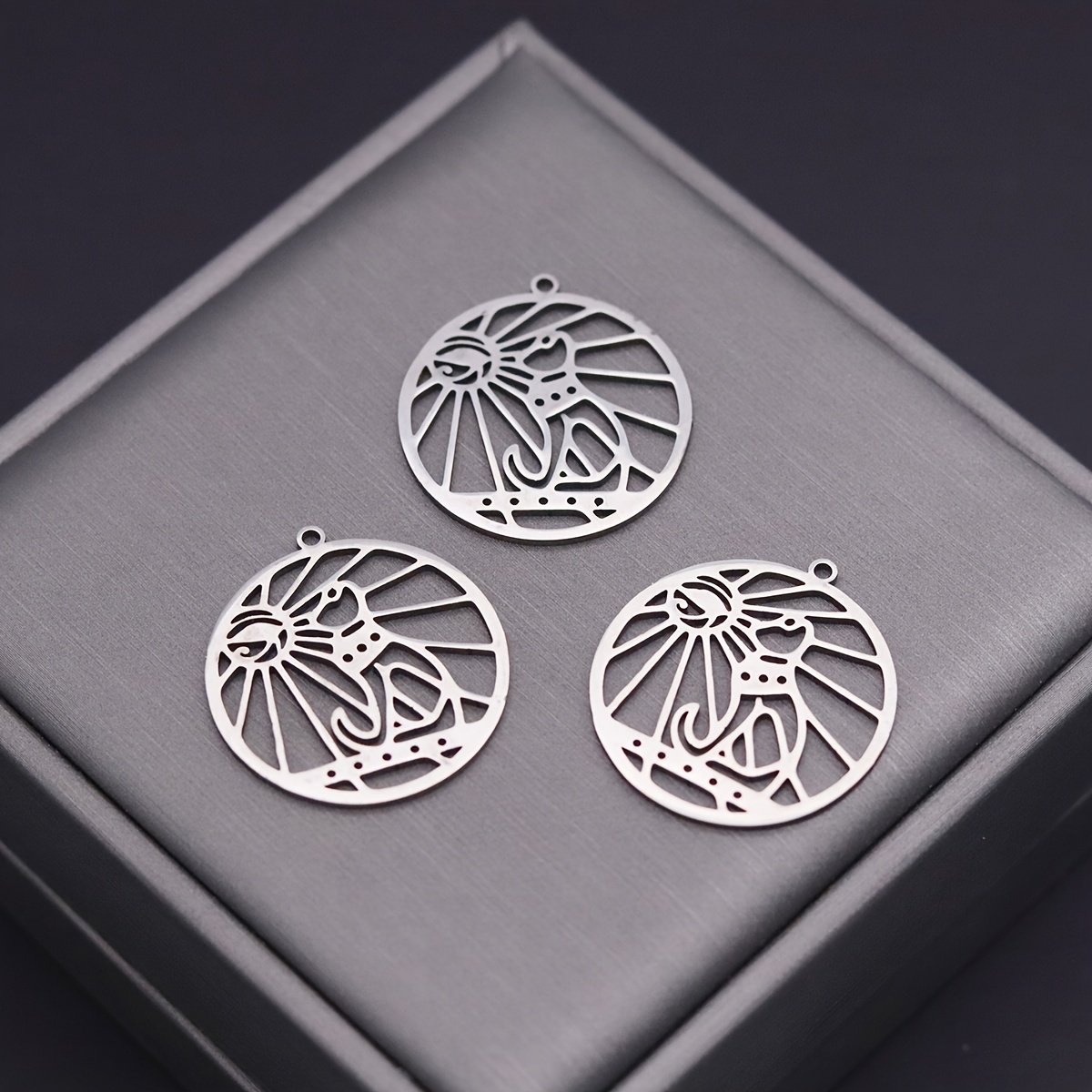 3pcs Eye of Horus Charms for Ancient Egyptian Jewellery Making